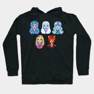 Monster High G1 Ghouls - Ghoulia, Abbey, Twyla, Venus, Toralei Hoodie